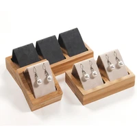 close to nature bamboo jewelry box earring holder jewellery display stand packaging shelf 12312 slots wholesale for destined