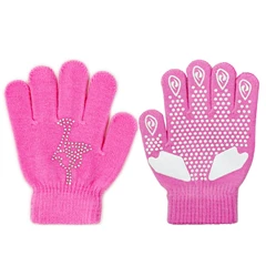 Iceman pink Детские Водонепроницаемые зимние теплые перчатки для катания на лыжах с защитой от холода, горячая фиксация, трикотажные перчатки для катания на коньках, спортивные перчатки для катания на лыжах - Цвет: Iceman pink