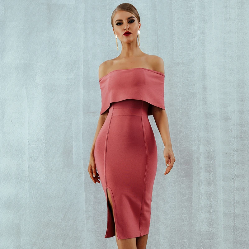 Новинка 2018 Осеннее Бандажное платье для женщин знаменитостей вечеринок с