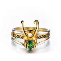 loki ring thor loki helmet matching rings set for women men super hero cosplay props jewelry trend charm gifts new 2021