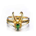 Кольцо Loki Thor Loki, набор колец для шлема для женщин и мужчин, реквизит для косплея супергероев, ювелирные изделия, трендовые очаровательные подарки, новинка 2021