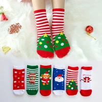 6pairs toddler baby girl socks kids xmas santa claus deer socks xmas christmas socks 0 10t halloween christmas baby gift