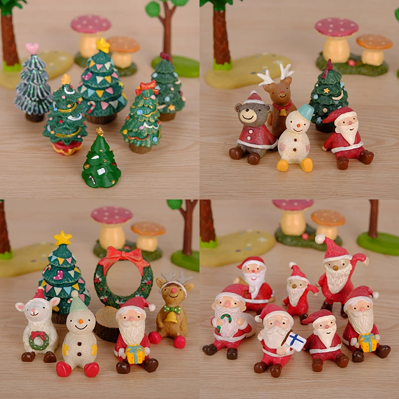 1 комплект Новогодние украшения с дедом морозом/снеговиком/полярным медведем/с