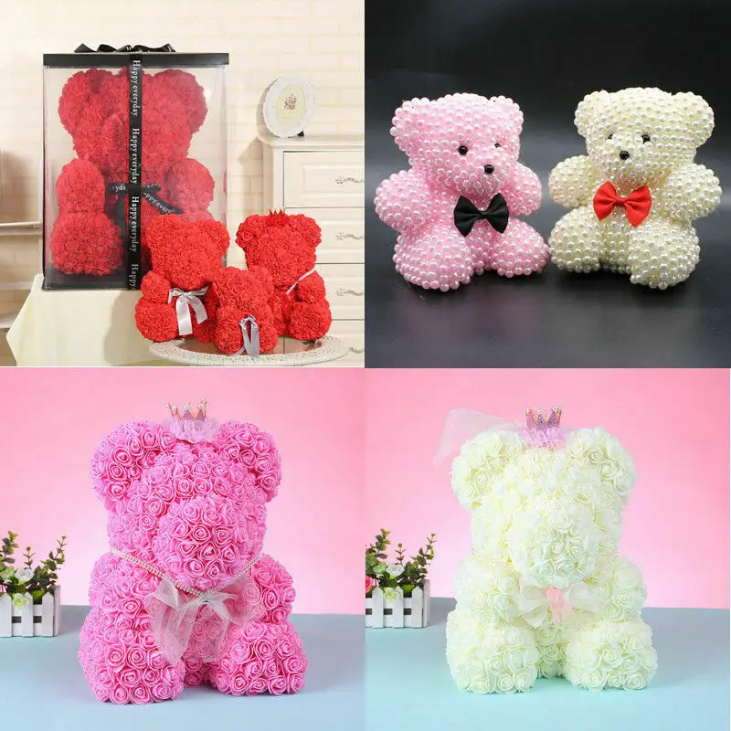 2 размера пенополистирол шар розовый медведь белый ремесло для DIY вечерние