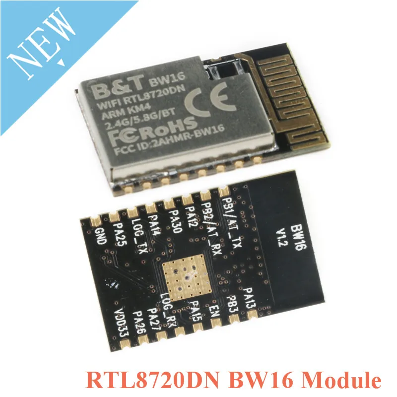 BW16 RTL8720DN 5 0 двухдиапазонный Wi Fi модуль Bluetooth межсоединений интегральных схем I2C/SPI