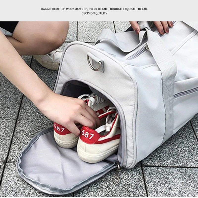 2021 New Travel bag PINK Fitness Training Backpack high capacity Sports Women's bag Dry Wet Separation Shoes Bags