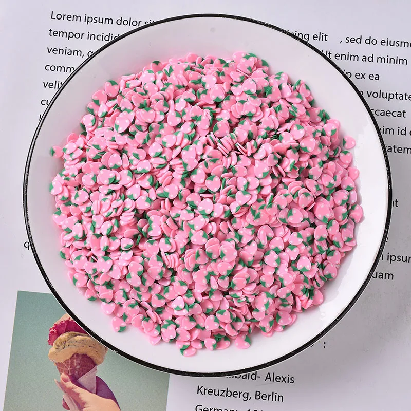 100 г Мягкая Полимерная глина фруктовый ломтик шейкер для разбрызгивания карты