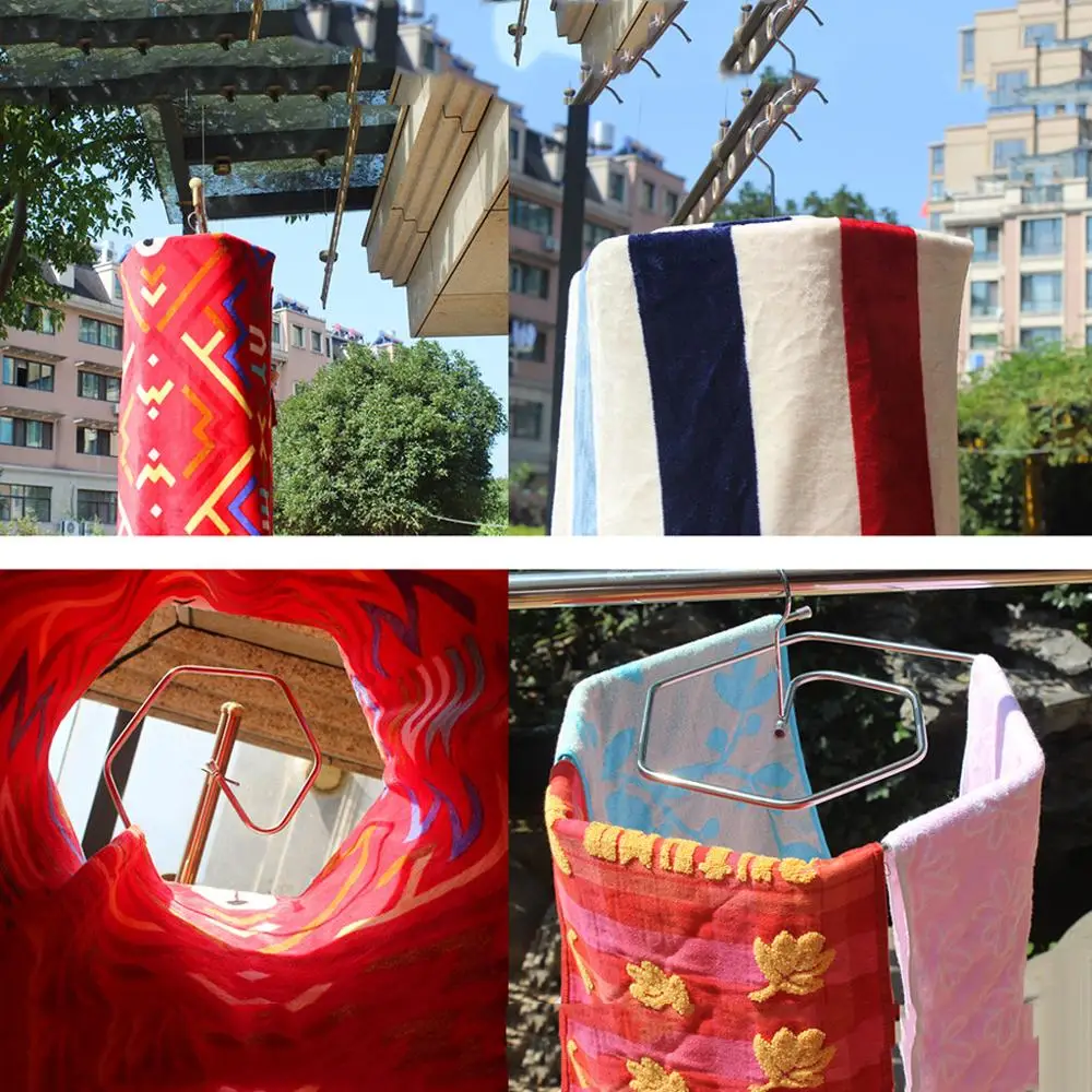 Новинка 2021 вешалка для сушки в форме спирали вращающаяся хранения одеял и