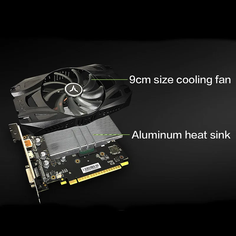 Yeston GeForce GTX 1050Ti GPU 4 ГБ GDDR5 128bit игровой настольный компьютер ПК видеографические