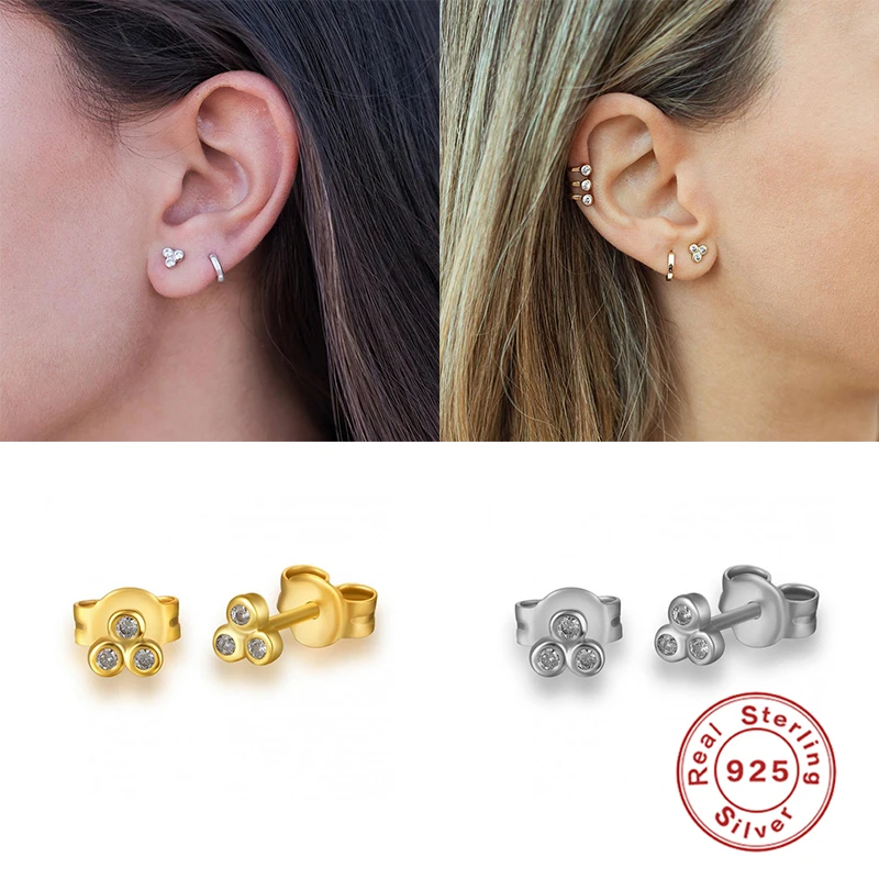 Классические серьги-гвоздики ROXI с искусственными кристаллами для женщин и