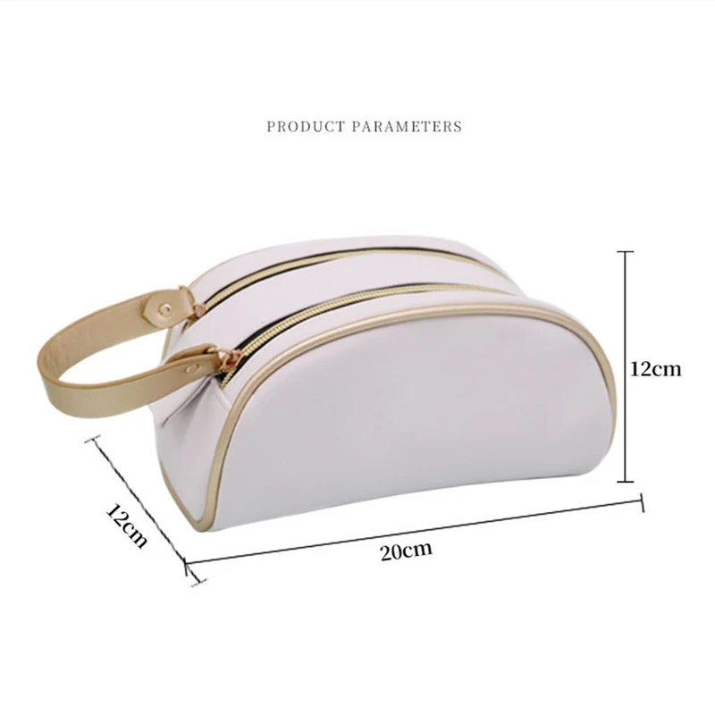 

Waterproof Women's Cosmetic Bag Portable Makeup Brush Lipstick Storage pouch Lovely Household Travel Gadgets Organize Accessory