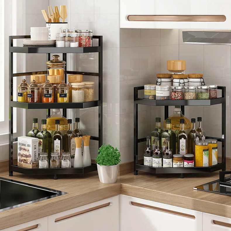 

Home Shelf Wall Mounted Kitchen Racks Storage Cabinet Kitchen Racks Holders Spice Organizer Especiero Kitchen Items BI50KR