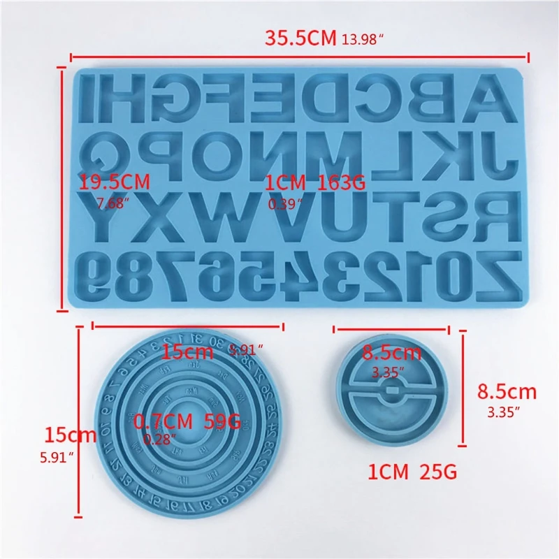 

1 Set Alphabet Wind Chimes Epoxy Resin Mold DIY Crafts Jewelry English Letters Number Keychain Ornaments Silicone Mould