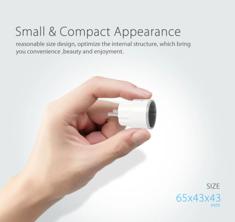 Smart WiFi Plug Adaptor Remote Voice Control Power Monitor Socket Outlet Timing Function Work With Alexa Google Assistant 16A |