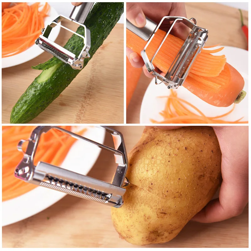 Овощечистка из нержавеющей стали многофункциональная рыбочистка строгальные