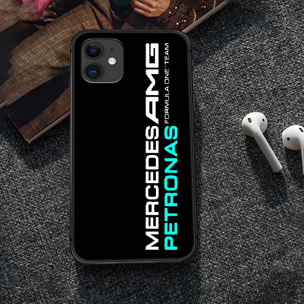 

Mercedes Benz Amges Car Phone Case Cover Hull For iphone 5 5s se 2020 6 6s 7 8 12 mini plus X XS XR 11 PRO MAX black Funda Soft
