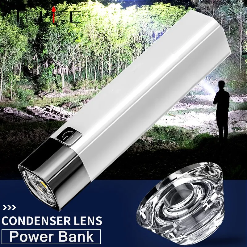 

Mini Flashlight Light LED Rechargeable Charging Treasure Multifunctional Bright Field Super Bright Mini Household Durable Lamp