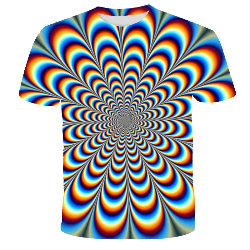 

NEW Dizziness 3D T-shirt Magic Pattern Kid 3D Printing T-shirt T shirt Hip Hop Street Clothing Boy Fashion T-shirt Clothing Top