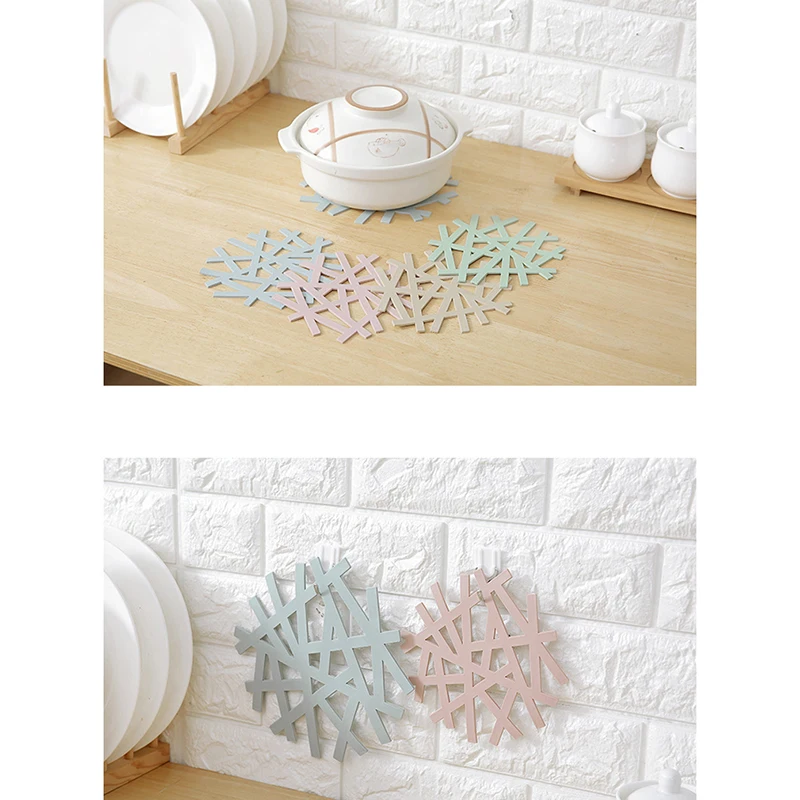 Креативный полый коврик для еды теплоизоляционный Рождественская