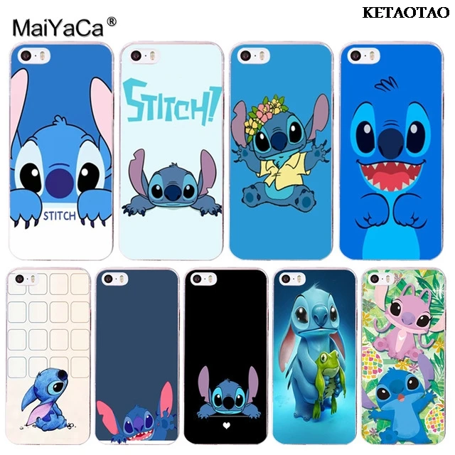 Милый мультяшный чехол KETAOTAO с Лило и стичем для iPhone SE 5C 5S 6S 7 8 Plus X XR XS MAX чехлы