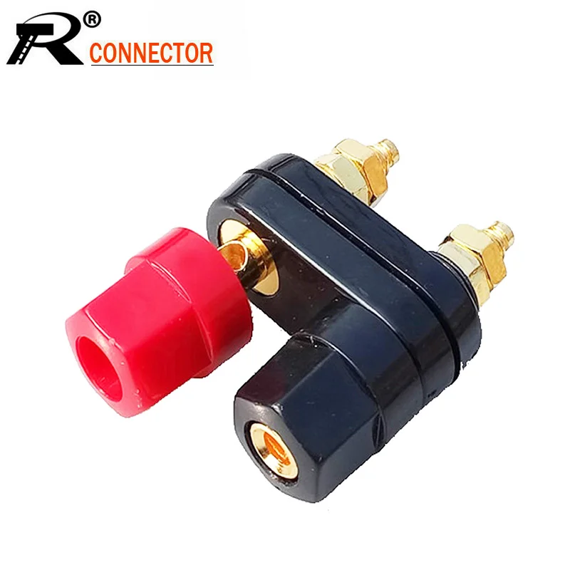 100 шт./лот двойной разъем типа банан переплетная Клемма усилитель терминал для