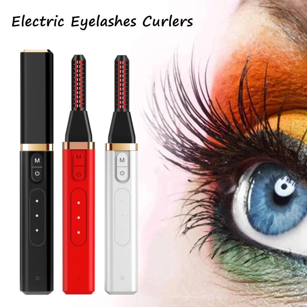 

Eyelash Curler USB Electric Eyelashes Curler Long-Lasting Curling Eye Makeup Eyelash Curler Curling Eyelashes Tools