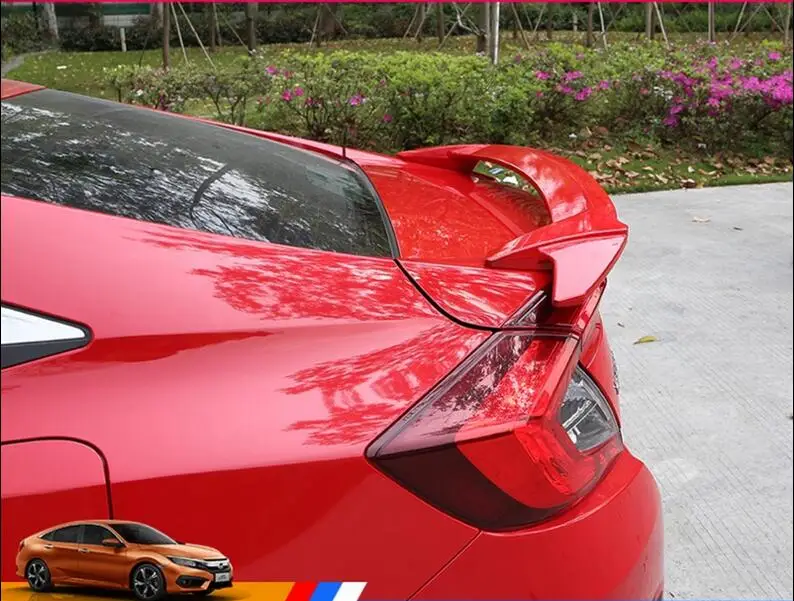Багажник заднего крыла автомобиля ABS выступ Спойлеры Подходит для Honda Civic 4 door sedan