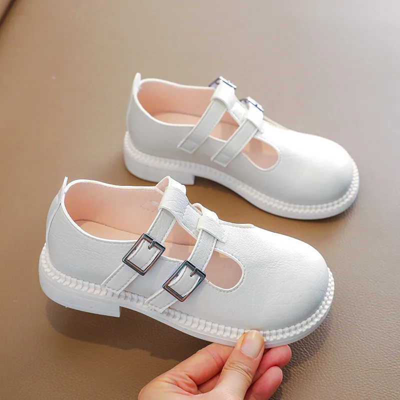 

Children Round-toe Shoes Kids Fashion Retro Leather Shoes Girls Spring Autumn Casual Loafers Teenage Soft Sole Leather Shoes