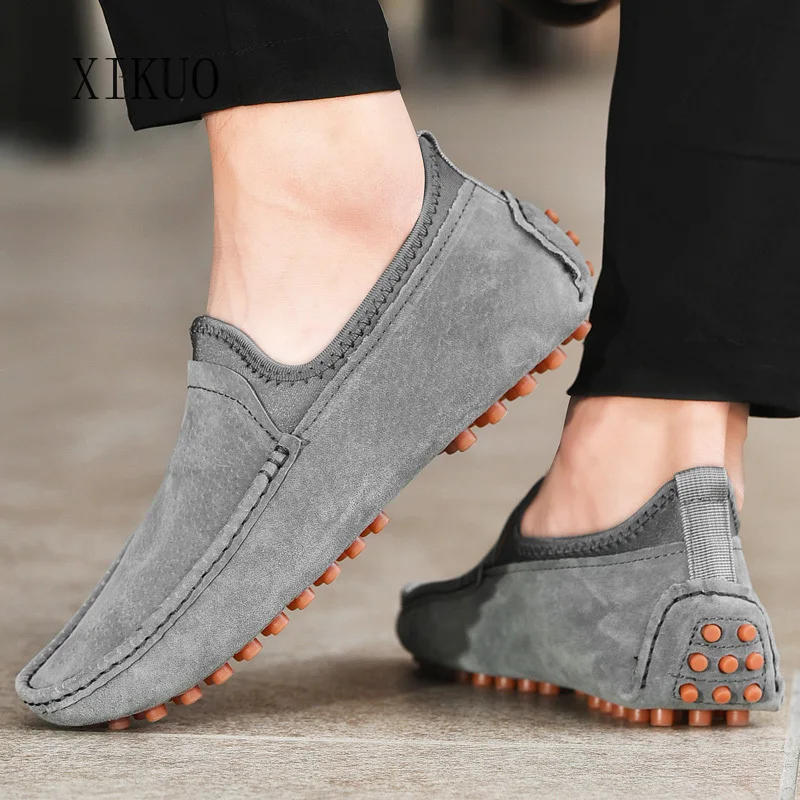 

Men's Loafers 2021 Men's Leather Shoes Moccasins Casual Shoes Breathable Sports Shoes Men's Driving Shoes Comfortable Suede
