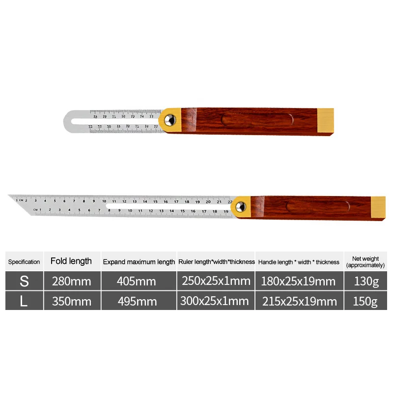 Ручка из нержавеющей стали многоугольная линейка регулируемая раздвижная скоба