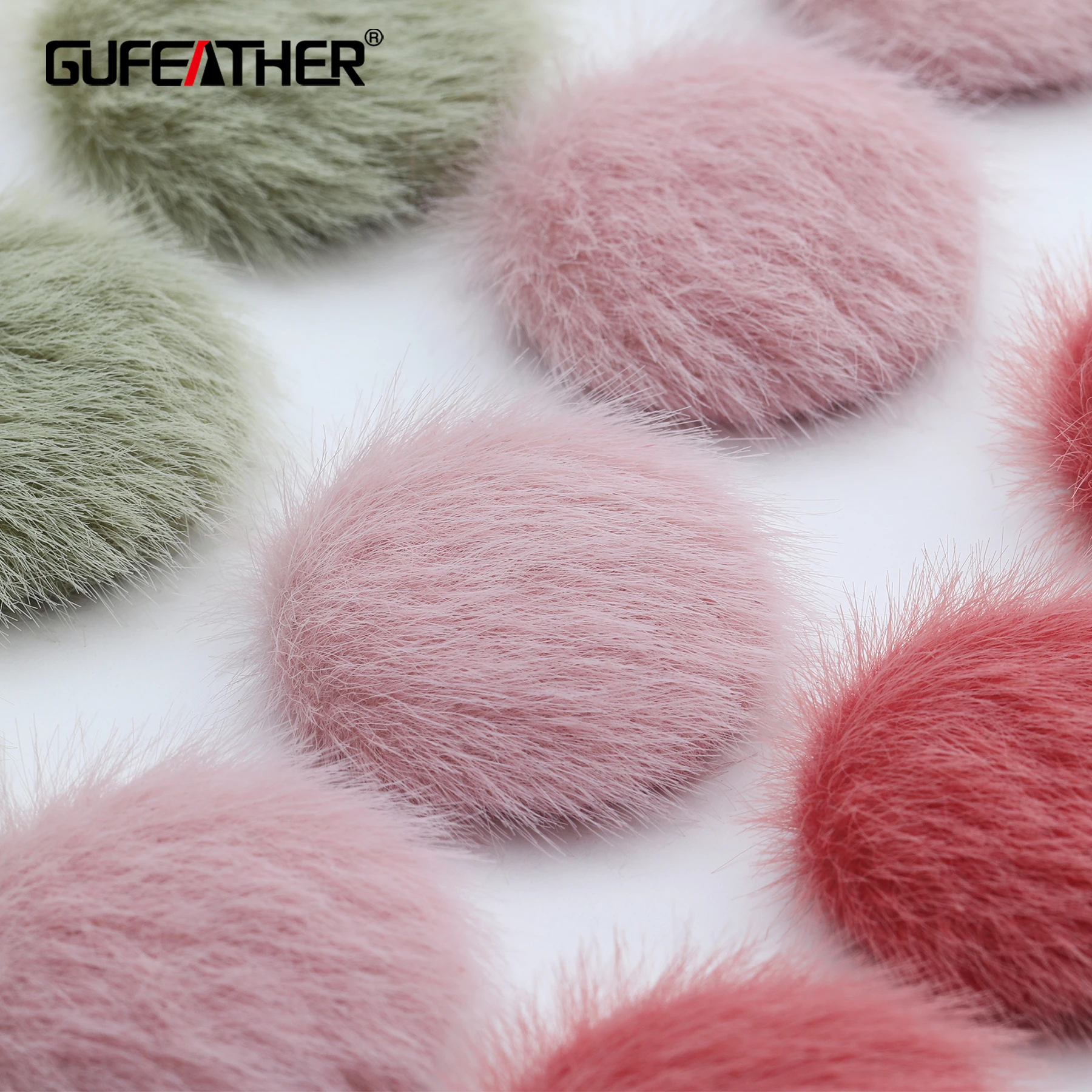 GUFEATHER M504, ювелирные аксессуары, аксессуары diy, пушистый шар, круглая форма, ювелирные изделия, ручная работа, изготовление ювелирных изделий, 10 шт./лот