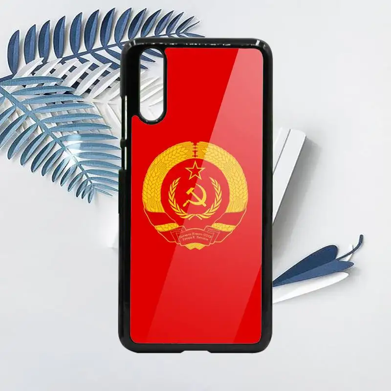 

Soviet Union USSR Flag Phone Case PC For Samsung galaxy S note 8 9 20 10 e lite2019 plus pro ultra