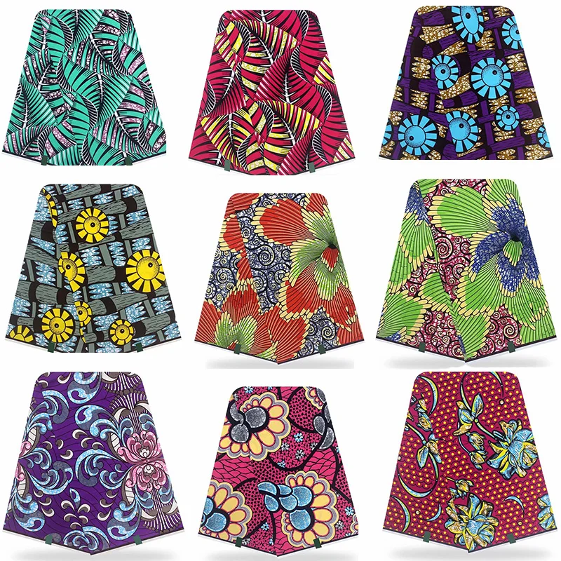 Африканская ткань с принтом 6 ярдов африканская оптовая продажа Африканский Воск