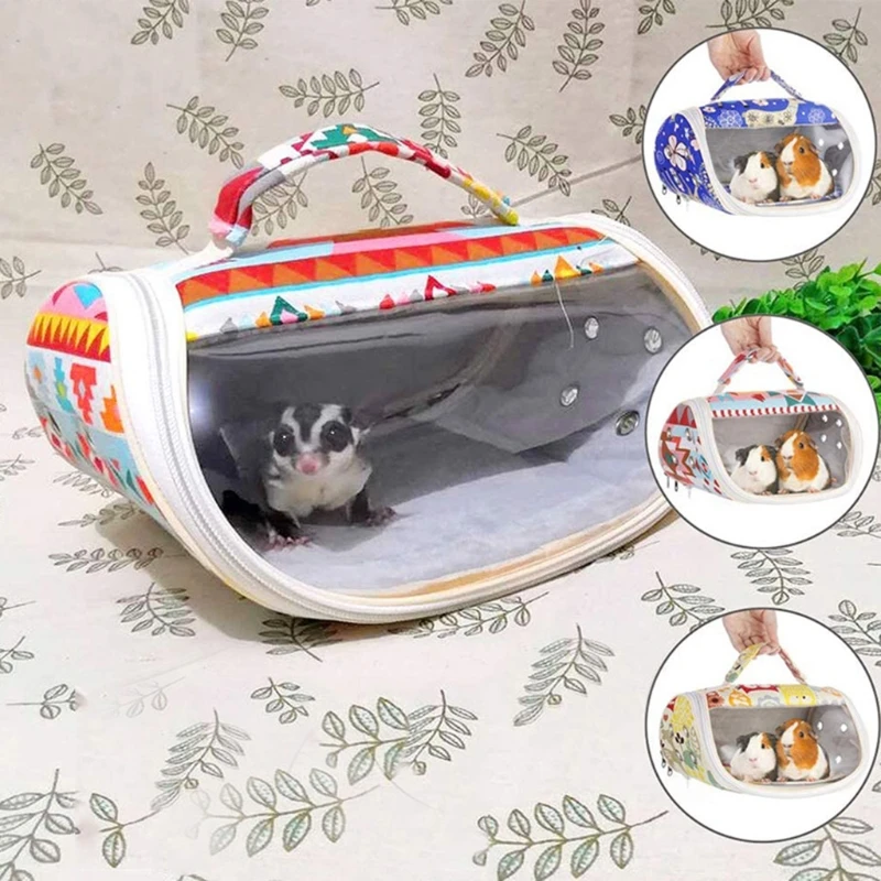 

Bird Carrier Parrot Hamster Travel Bag Breathable Cockatiel Conure Outgoing Bag Chinchilla Ferret Carrying Bag for Guinea Pigs S