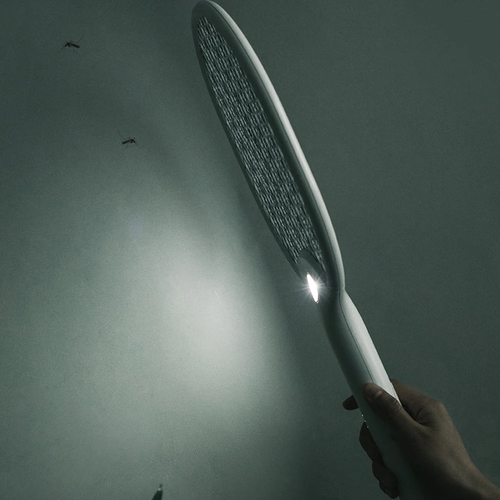 

Xiaomi Mijia Electric Mosquito Swatter Three-layer Anti-electric Shock Net USB Charging LED Mosquito Dispeller For Smart Home