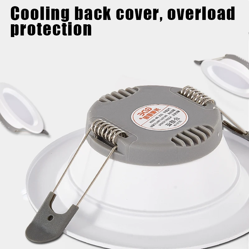 

10pcs LED Downlight Round Recessed Lamp AC185-245V Led Spot Light 5W 7W Waterproof Ceiling Lamp Led Bulb Indoor Bedroom Kitchen