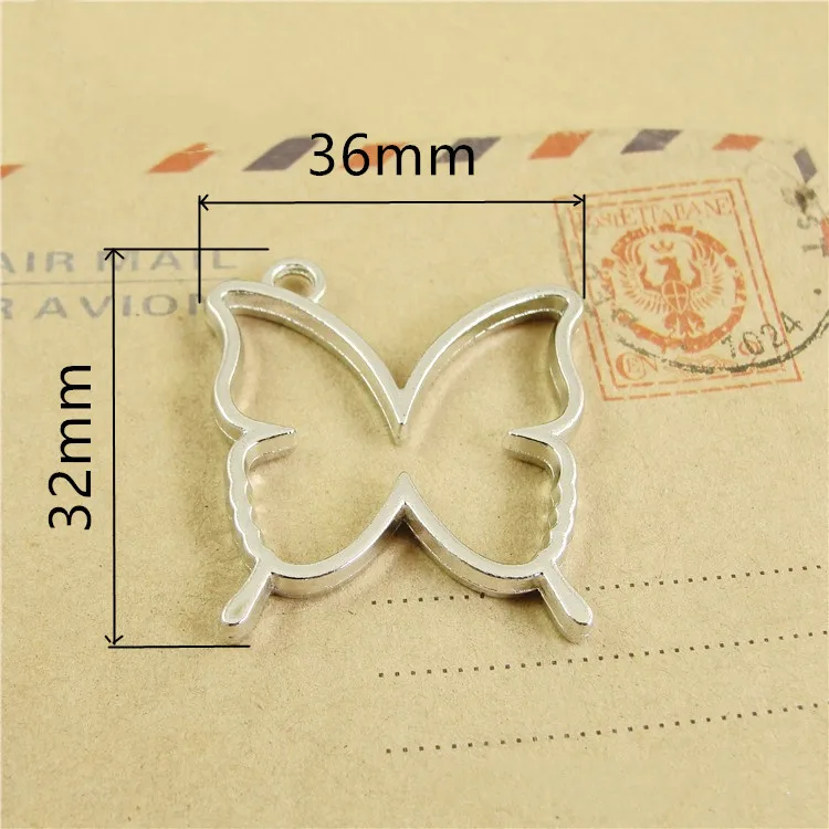 Металлический ободок в виде бабочки 5 шт./лот полый прессованный цветок рамка для