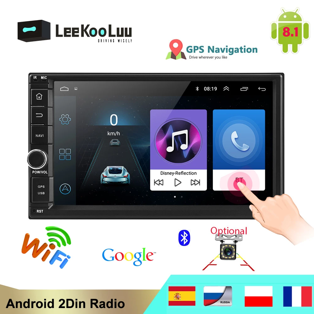 Автомагнитола LeeKooLuu 2 Din 7 дюймов GPS Wi Fi|Автомагнитолы| |