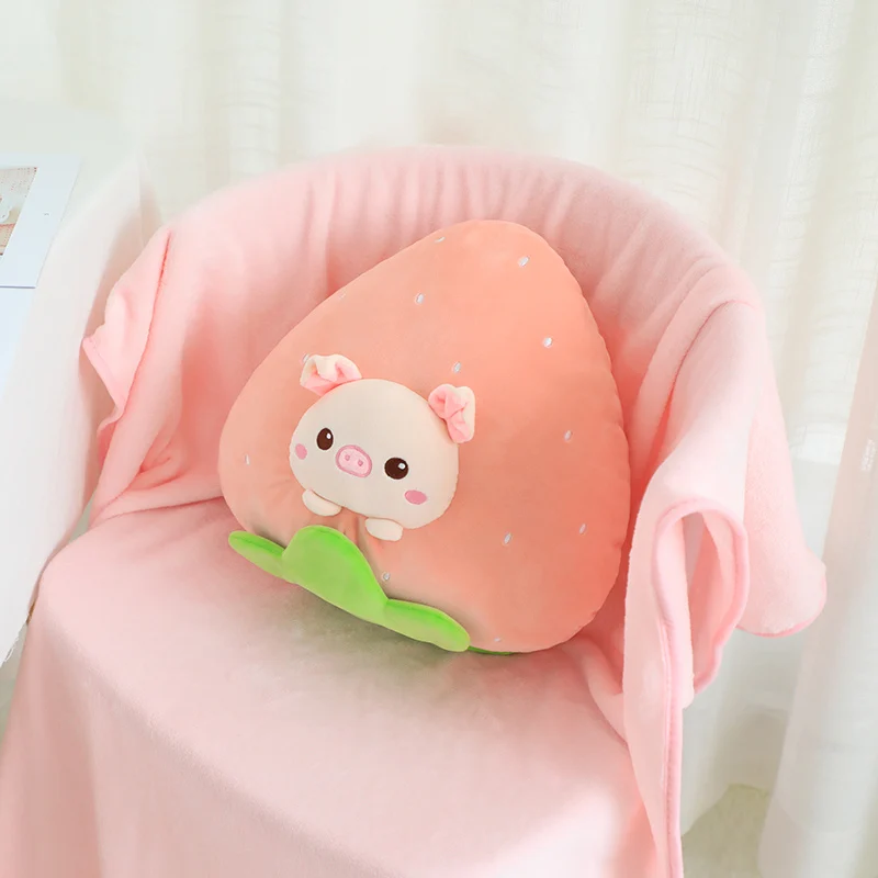 carrot with blanket Высокое качество 3 в 1 авокадо плюшевая игрушка фаршированный бурый мишка, игрушка в авокадо подушка с коралловым флисом одеяло сбоку школьная Подушка для сна - Цвет: carrot with blanket