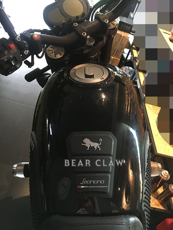 Защитная накладка на бак мотоцикла наклейка газ топливо наколенник Тяговая