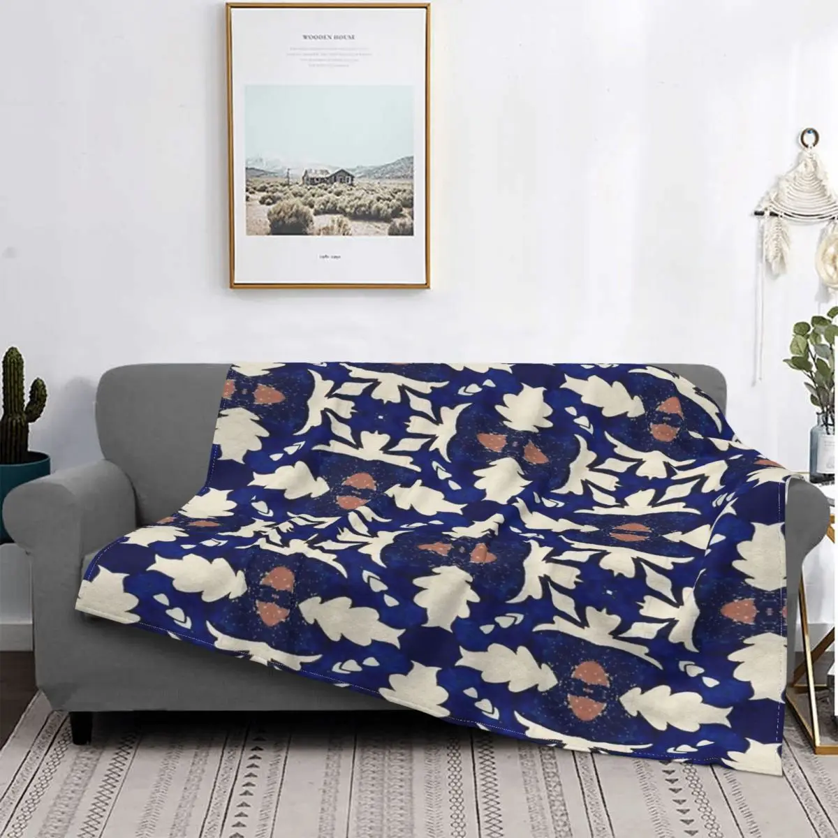 

Manta a cuadros de color Blue intenso sin costuras, для cama colcha, toalla de playa, colcha a cuadros, 220x240