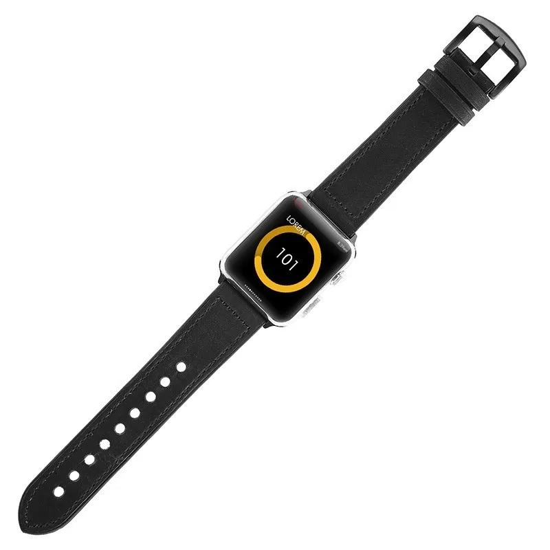 Кожаный силиконовый ремешок для apple watch, 44 мм, серия 4, 3, 2, 1, ремешок для iwatch, 38 мм, 42 мм, браслет с петлей, аксессуары для замены запястья