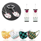 Аниме Demon Slayer акриловые Висячие серьги ожерелье Kimetsu No Yaiba из призраков серьги косплей ювелирные изделия милые аксессуары подарок