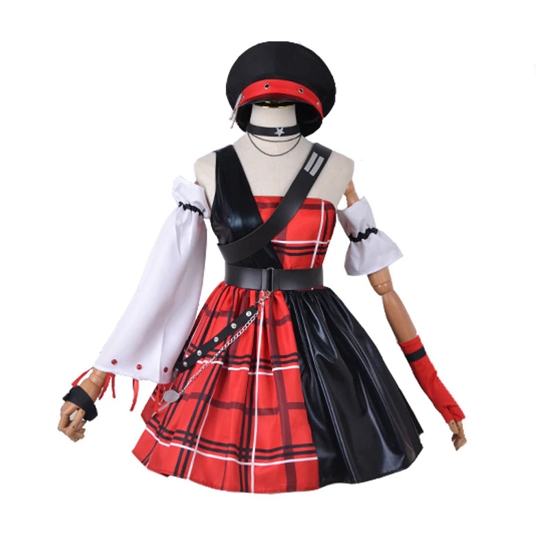 

Anime Game King Of Glory Xiao Qiao Cosplay Costume Dress Hat Belts Gloves Socks Daily Carnival Party Festival Uniform Brand New