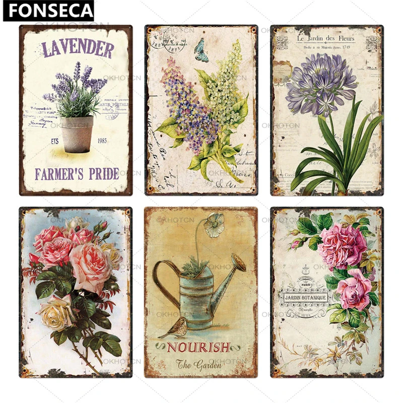 Металлическая винтажная табличка в виде садовых правил декор для паба бара дома