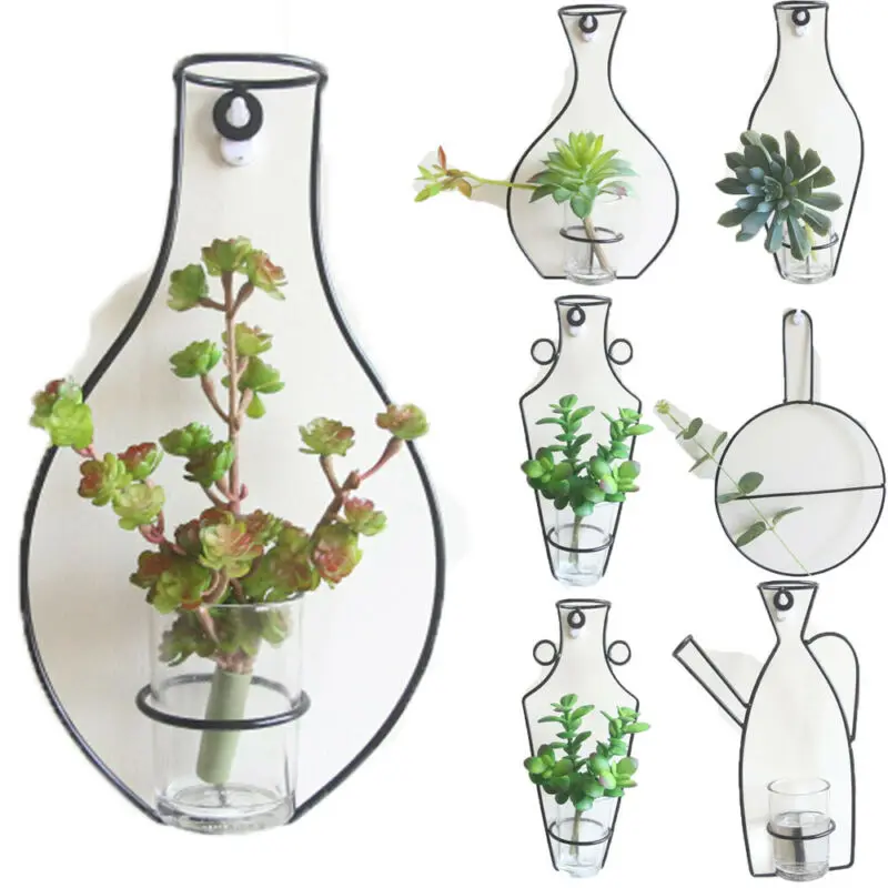 Железная рамка для вазы в скандинавском стиле настенные подвесные стеллажи