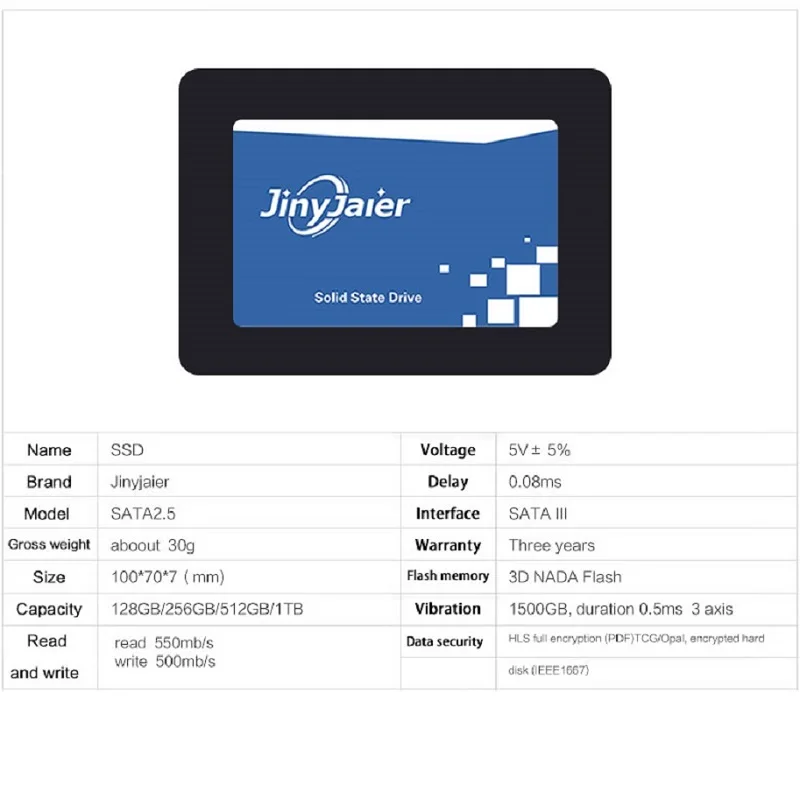 JinyJaier жесткий диск SSD SATA 500 Гб 128 ssd 240 ГБ HD 1 ТБ внутреннего твердотельных дисков для