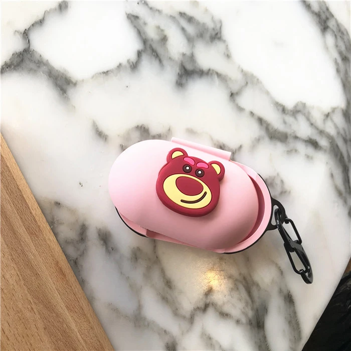 13 Милый защитный чехол для samsung Galaxy Buds, чехол с откидной крышкой и карабином, водонепроницаемый противоударный чехол s - Цвет: 13