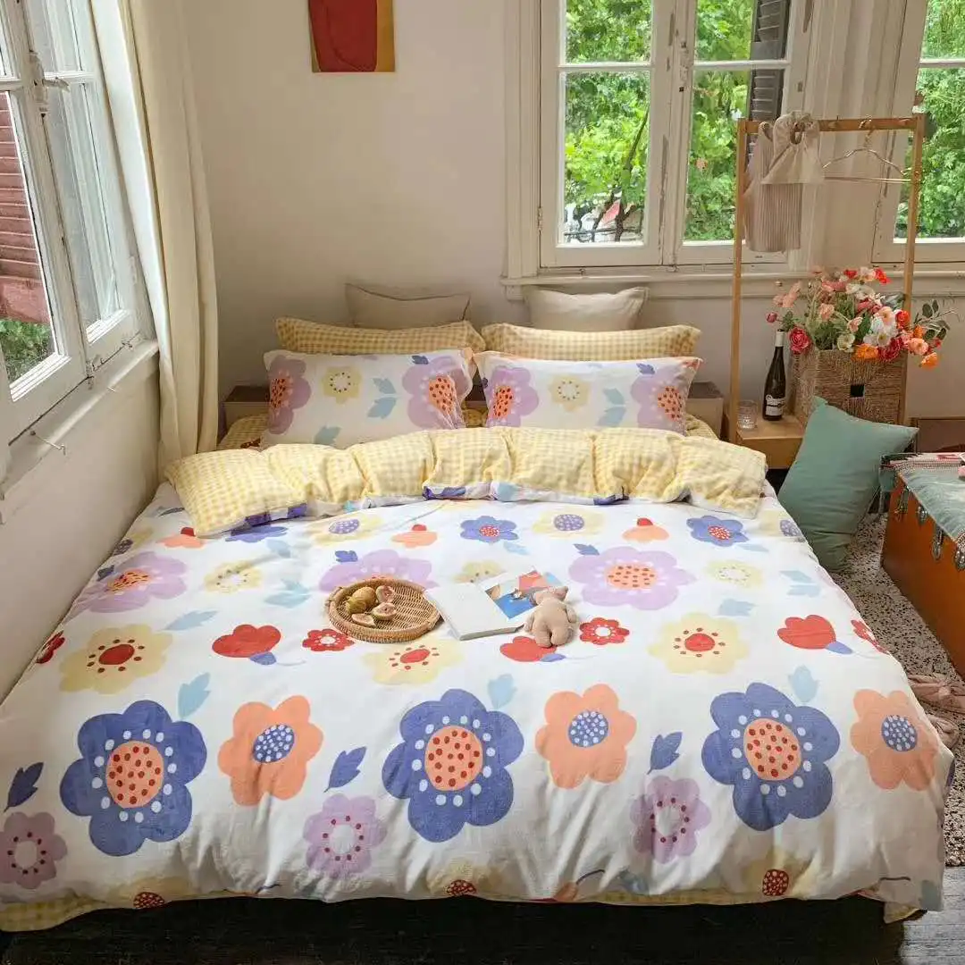 

Milk velvet Flannel Fleece Bedding Set Christmas Girl Boy Kid Bed Cover Set Duvet Cover Adult Child Bed Sheets Pillowcases 4pcs