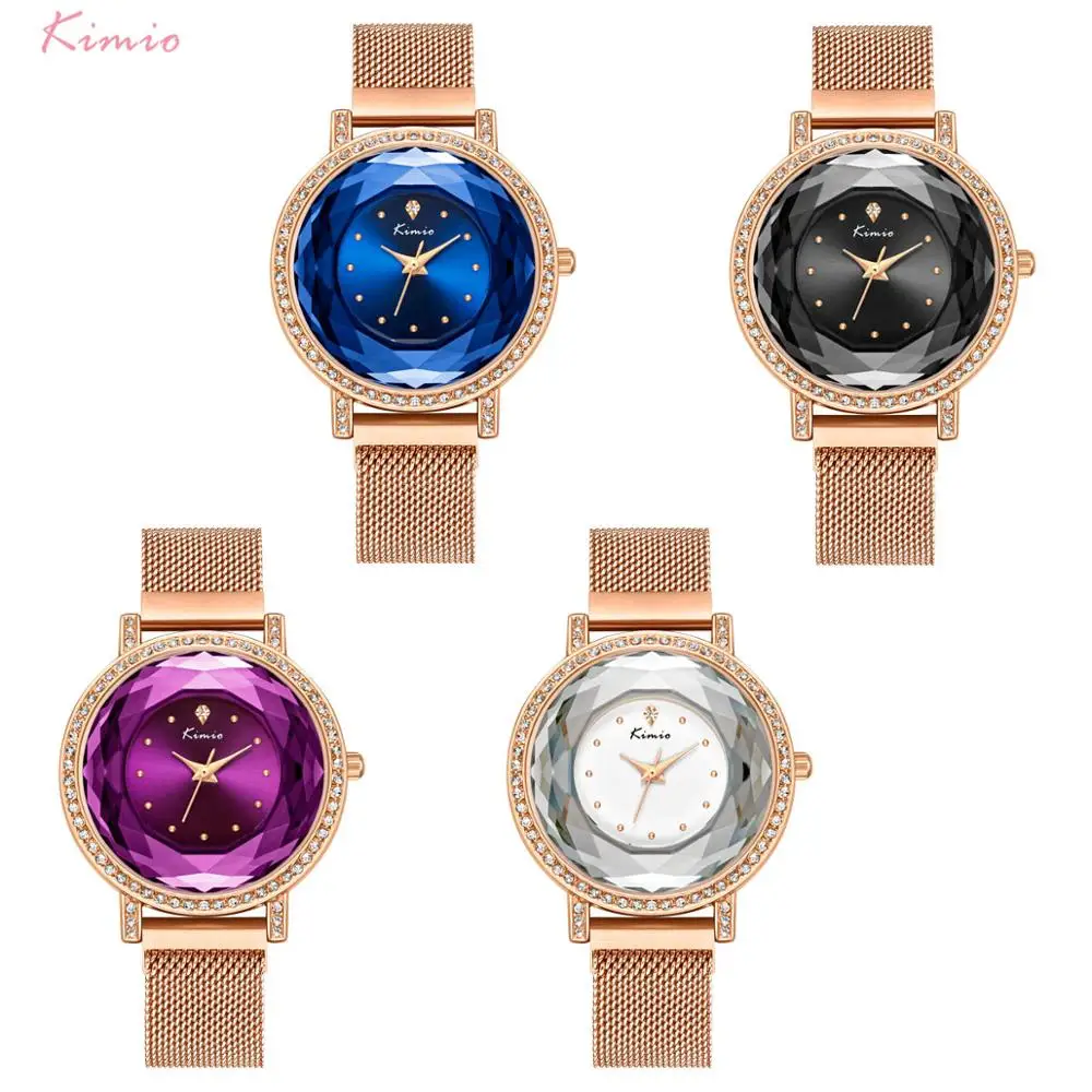KIMIO Брендовые женские часы с магнитной пряжкой роскошные многосекционные